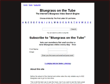 Tablet Screenshot of bluegrassonthetube.com